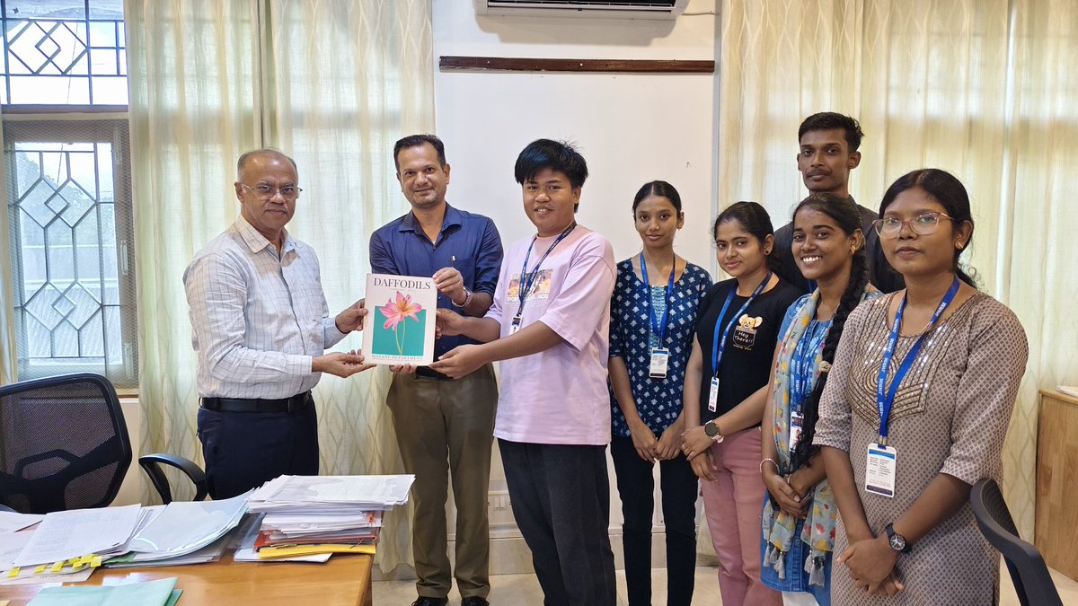 dipon1's tweet photo. Release of Daffodils - Volume 2 (2026)

Department of Botany, #JNRM is delighted to share the release of the 2nd Volume of our annual magazine #Daffodils

With warm regards,
Dr. Dipon Sharmah
HOD, Botany Department
JNRM. https://t.co/1m3irCt1Ly