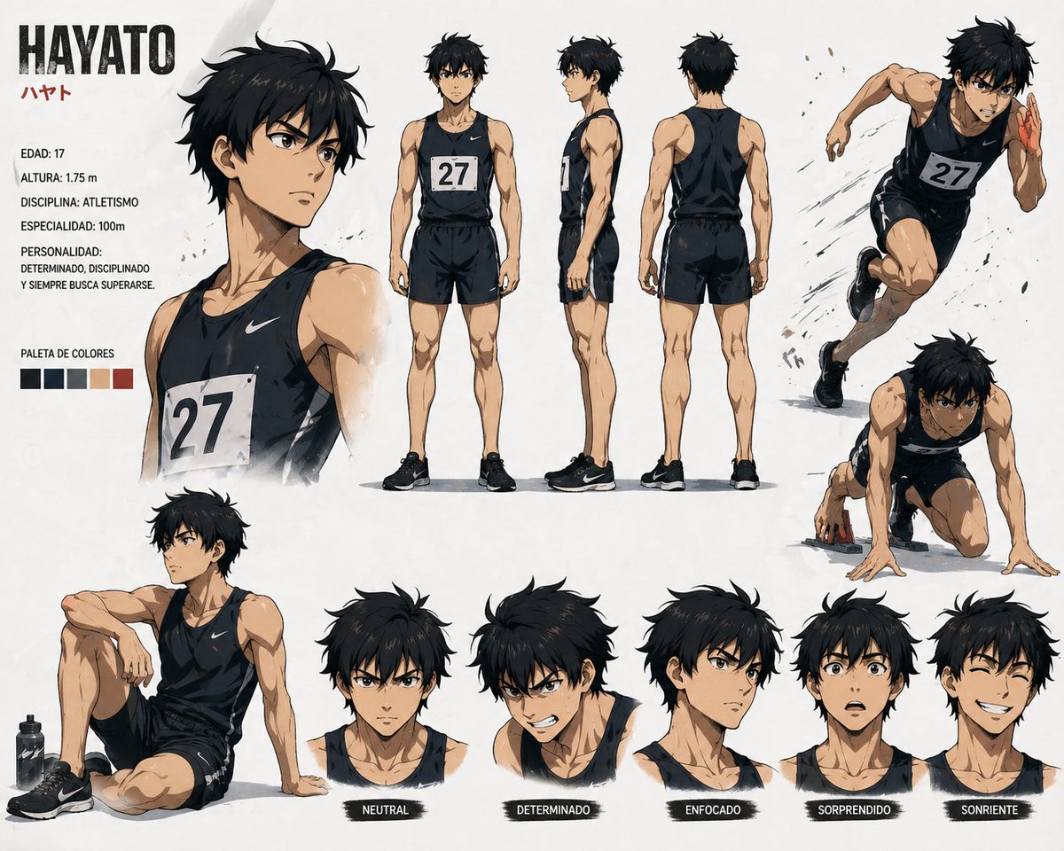 Anime Sprinter Character Sheet
