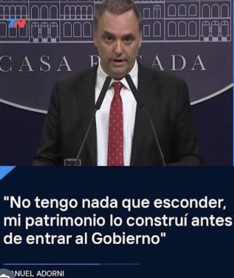 Mostrá tu declaración jurada anterior al gobierno