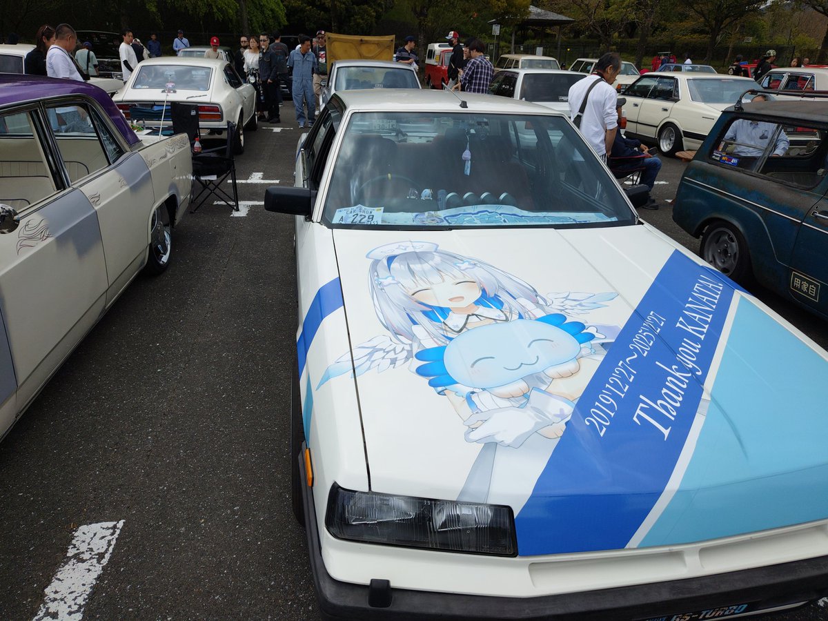 peerless_tarui's tweet photo. ジャストマイテイストミーティング（旧車イベント）に見学に来てます。ちなみに、天下無双と会場は同じです。垂井町では春は旧車、秋は痛車を楽しめます☆

#JMTM
#ジャストマイテイストミーティング
#旧車
#朝倉運動公園
#垂井町
#岐阜県 https://t.co/eaUecM8kWb