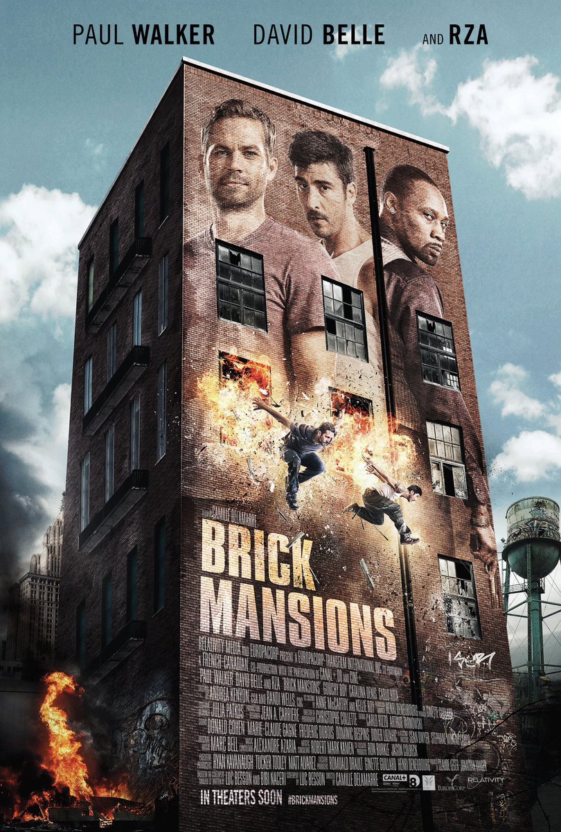 FilmNewsNos's tweet image. 🎬MOVIE HISTORY: 12 years ago today, April 25, 2014, the movie ‘Brick Mansions’ opened in theaters!

#PaulWalker #DavidBelle #RZA #GouchyBoy #CatalinaDenis #CarloRota #KwasiSongui #RobertMaillet @Ayisha_Issa #RichardZeman #BruceRamsay #AndreaApergis #RyanTrudeau #CamilleDelamarre