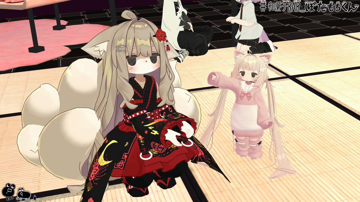 和菓子Bar_ぼたもちくん ベストショット📸(*´ω｀*) #VRChat #VRC_OKIKOTO