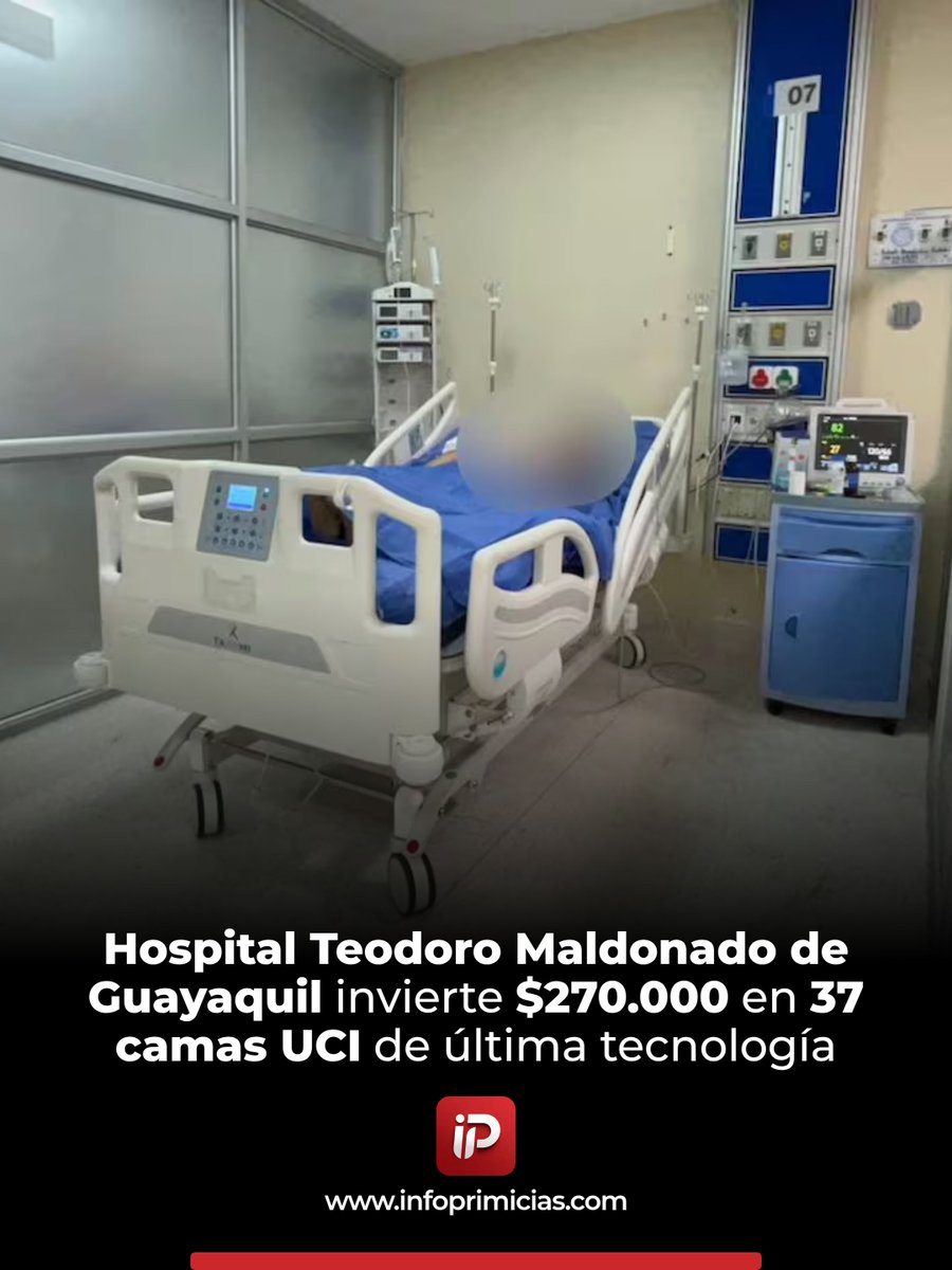 infoprimiciasec's tweet image. El HTMC de Guayaquil adquiere 37 camas UCI de alta tecnología (9 pediátricas y 28 para adultos) por más de $270.000 para ampliar cobertura y mejorar la atención de pacientes críticos. #Salud #IESS #Guayaquil