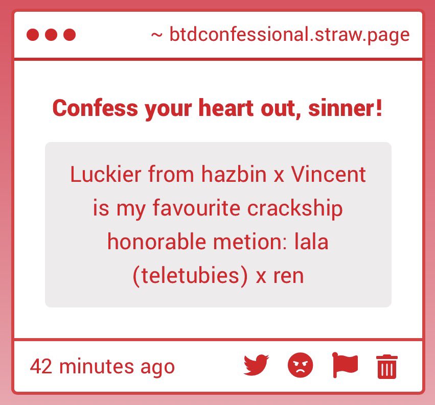 BTD Confessional 🦊🔨 𖦹 tweet media