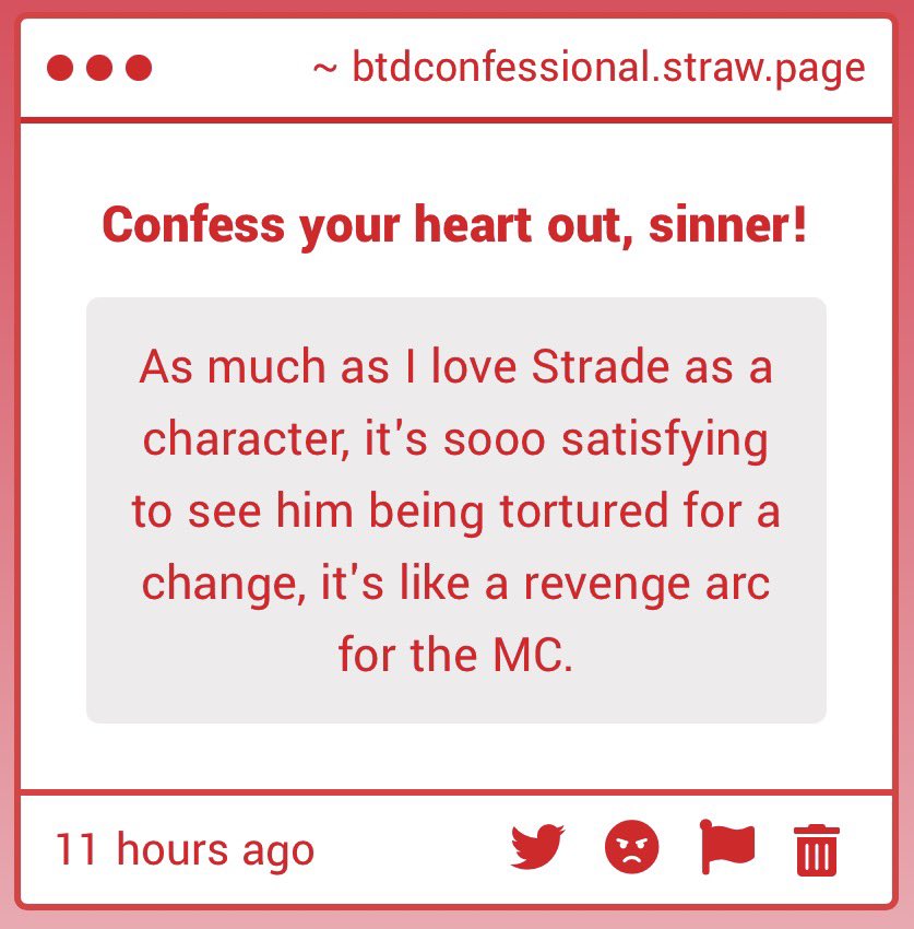 BTD Confessional 🦊🔨 𖦹 tweet media