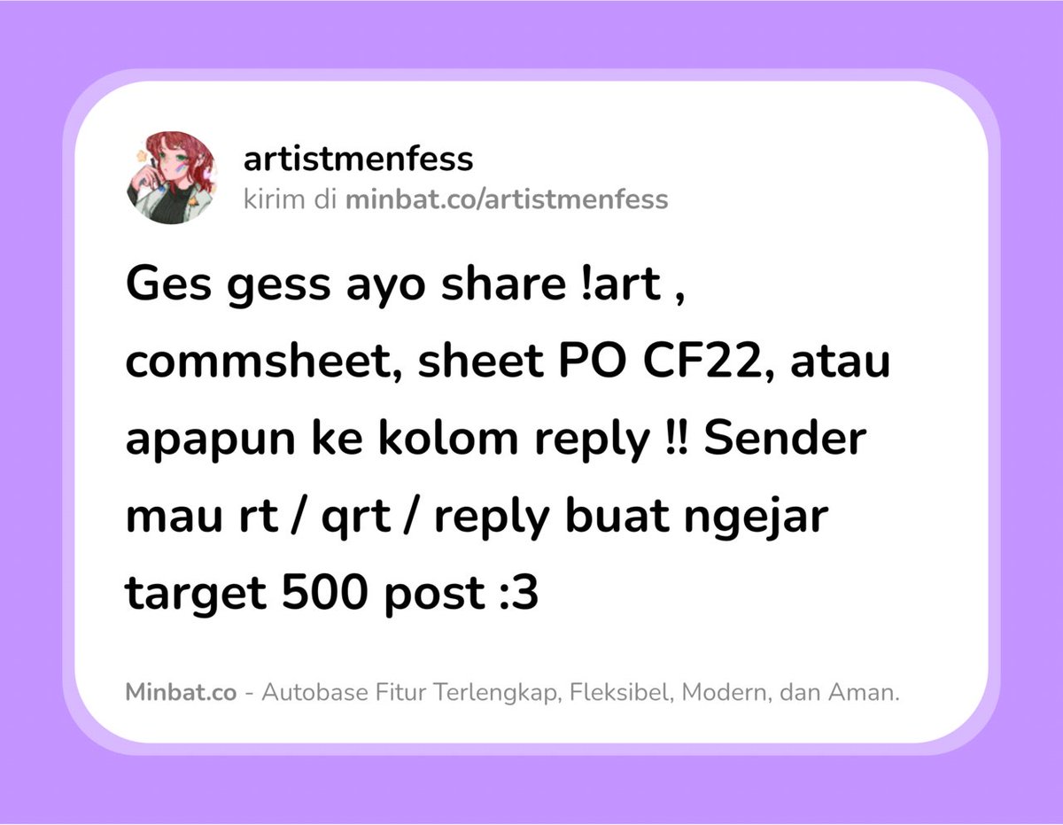 Artist Menfess tweet media