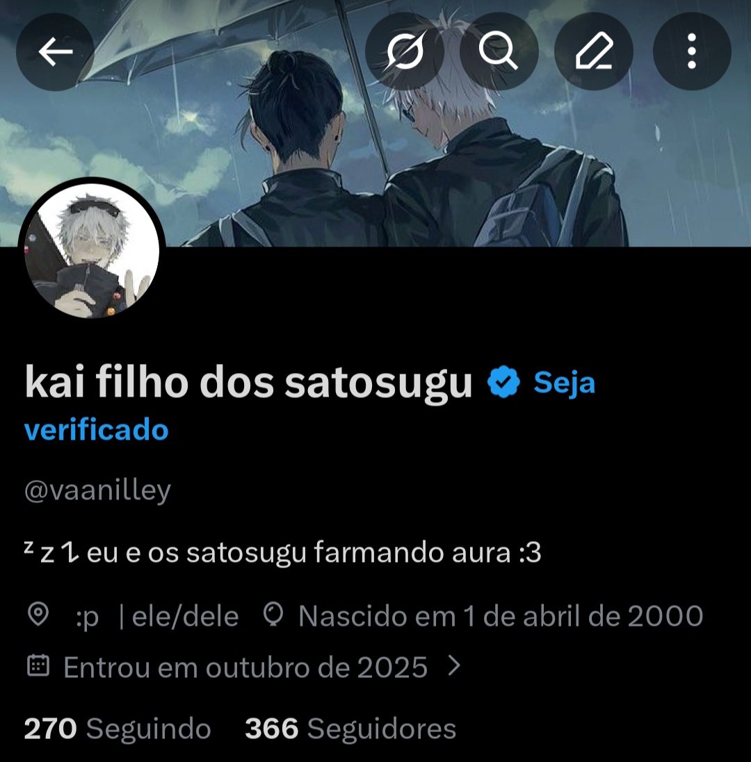 kai filho dos satosugu tweet media