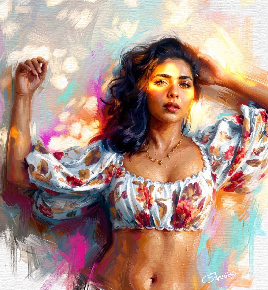 jeevaskj's tweet image. Actress Aishwarya Lekshmi Painting 2026 🎨✨
#AishwaryaLekshmi #AishwaryaLekshmiArt #AishwaryaLekshmiPainting #ActressArt #DigitalPainting #OilPaintingStyle #SouthIndianActress #Kollywood #Mollywood #IndianActress #PortraitArt #FanArt #Art2026 #PaintingArt 
@aishwaryal