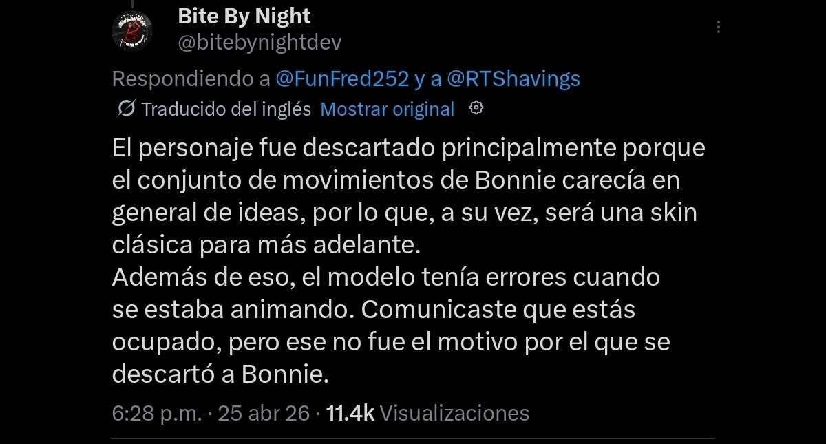 Noticias Bite by night español 🪓 tweet media