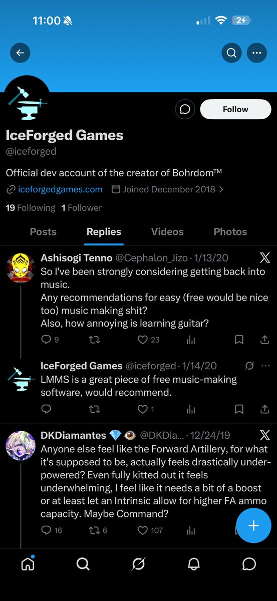 TheJackdol's tweet photo. @ClownWorld Yall are looking in the wrong place the actual account is @iceforged its Cole Allen game developer page https://t.co/JgrTo9tD2w