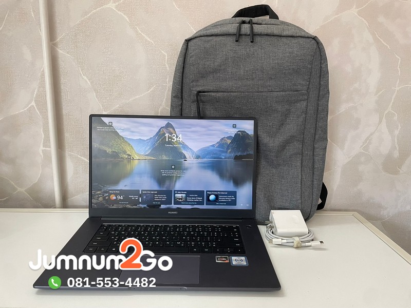 jumnum2go's tweet image. Huawei MateBook D15 Ryzen 7 gen3 RAM 8GB HDD 512SSD ประกันร้าน อุปกรณ์ครบกระเป๋า ตัวเครื่องสภาพดีพร้อมใช้งาน รหัสสินค้า : J0098-26 jumnum2go.com/product/j0098-…  ราคา 7,700 บาท #HuaweiMateBookD15 #Huawei #โน๊ตบุ๊คมือสอง #โน๊ตบุ๊คมือ2  #Notebook