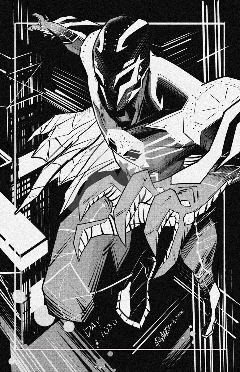 Miguel_CalVilla's tweet photo. Drawing one Spider-Person (and some symbiotes) everyday until Beyond the Spider-Verse comes out    

Day 1030: Spider-Man 2099 - Miguel O’Hara (Original Design) https://t.co/MudvU4FO3l