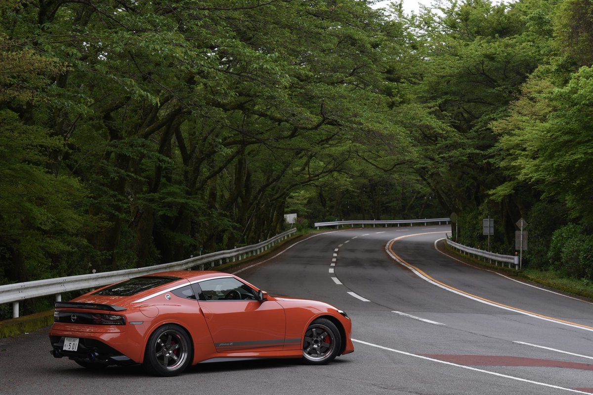 新緑Z 次の桜の機会に！ #RZ34 #フェアレディZ #432オレンジ #RAYS