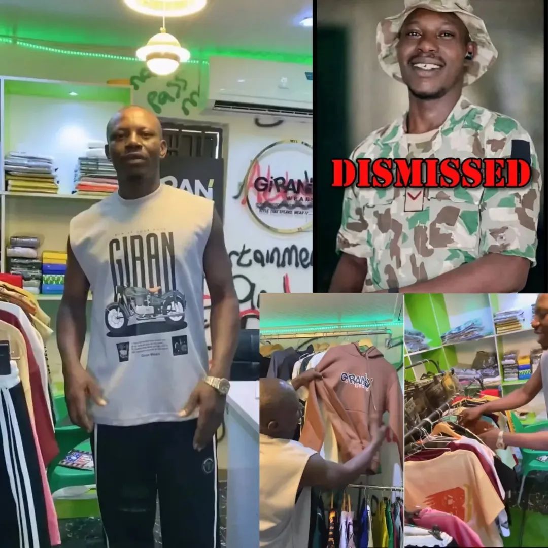 A Soldier who was dismissed from the Nigerian Army over a viral video, has now launched his own Boutique shop, “Giran Wears,” and unveiled his fashion house.

Following his dismissal from the Nigerian Army in April 2026, the content creator known as Soja Boi (Olamilekan)