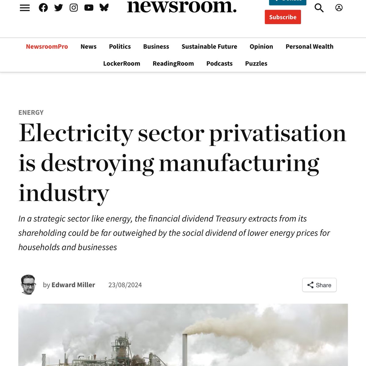 RaukawaDiver's tweet image. This Is nonsense. The only thing killing progress here is failure to adapt #climatecrisis and the cost of electricity. Who did this?