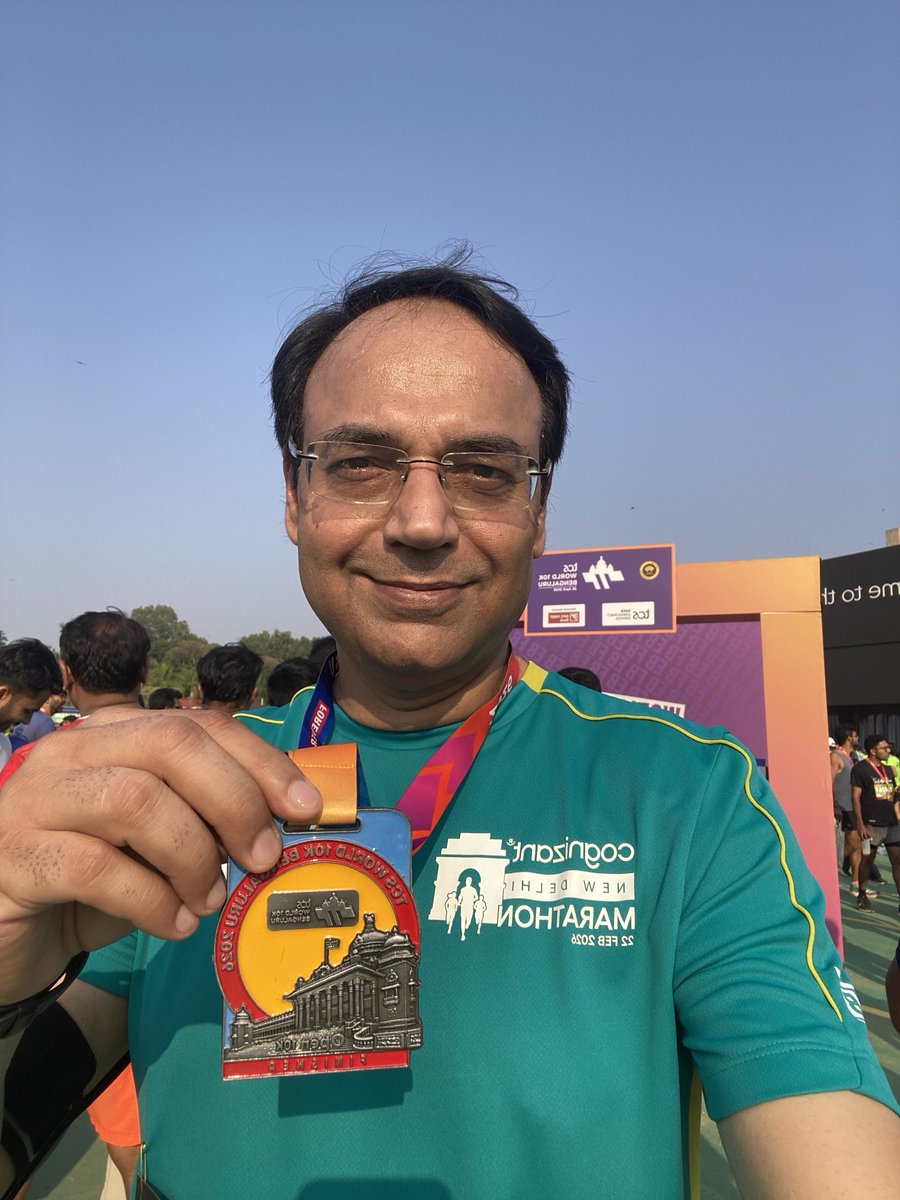 _Rakesh_RC's tweet photo. Ran the TCS 10K at Bengaluru today. Great vibes, nice city. My second 10km run. #NammaBengaluru #TCS10K #ProCam https://t.co/1LVCmtA552