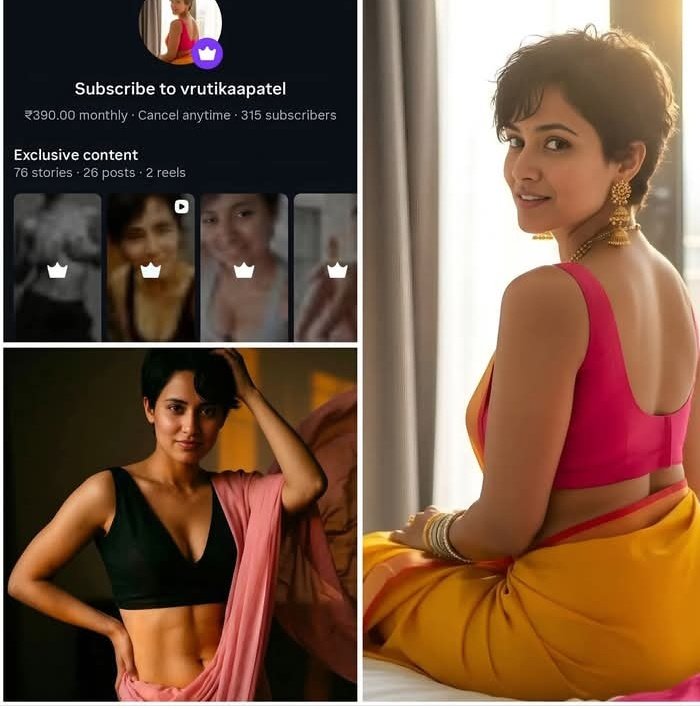 Priyank78532802's tweet image. ये विरूतिका पटेल है। इनके इंस्टाग्राम पर 1.14 लाख फॉलोअर्स है। इसमें 315 एक्सक्लूसिव सब्सक्राइबर्स भी है। इनके एक्सक्लूसिव कंटेंट की फीस 390 रूपए है। इसका मतलब है कि यह हर महीने 1.22 लख रुपए अपने पेड़ सब्सक्राइबर से कमा लेती है। 

लेकिन असली ट्वीस्ट यह है कि विरुतिका कोई लड़की