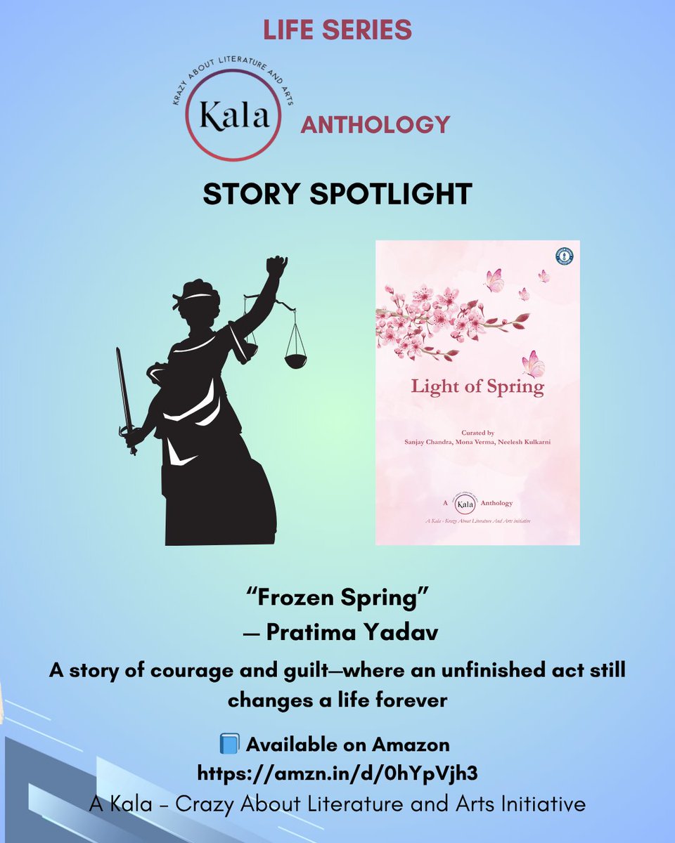 sanjay030359's tweet photo. Story Spotlight – Frozen Spring
What if one moment of courage…
still wasn’t enough?
A story of guilt, memory, and redemption.
@HighbrowScribes
📘 https://t.co/Gk03WIUbGf
#LightOfSpring #ShortStories https://t.co/hqzZYoRdeP