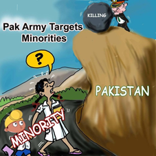 For decades, the #PakArmy has orchestrated the brutal suppression of minorities killings, forced disappearances and empowering extremist groups to terrorize Shias, Ahmadis, Christians, Hindus, and Baloch. Their crimes are no secret. #PakArmyThreatingMinorities