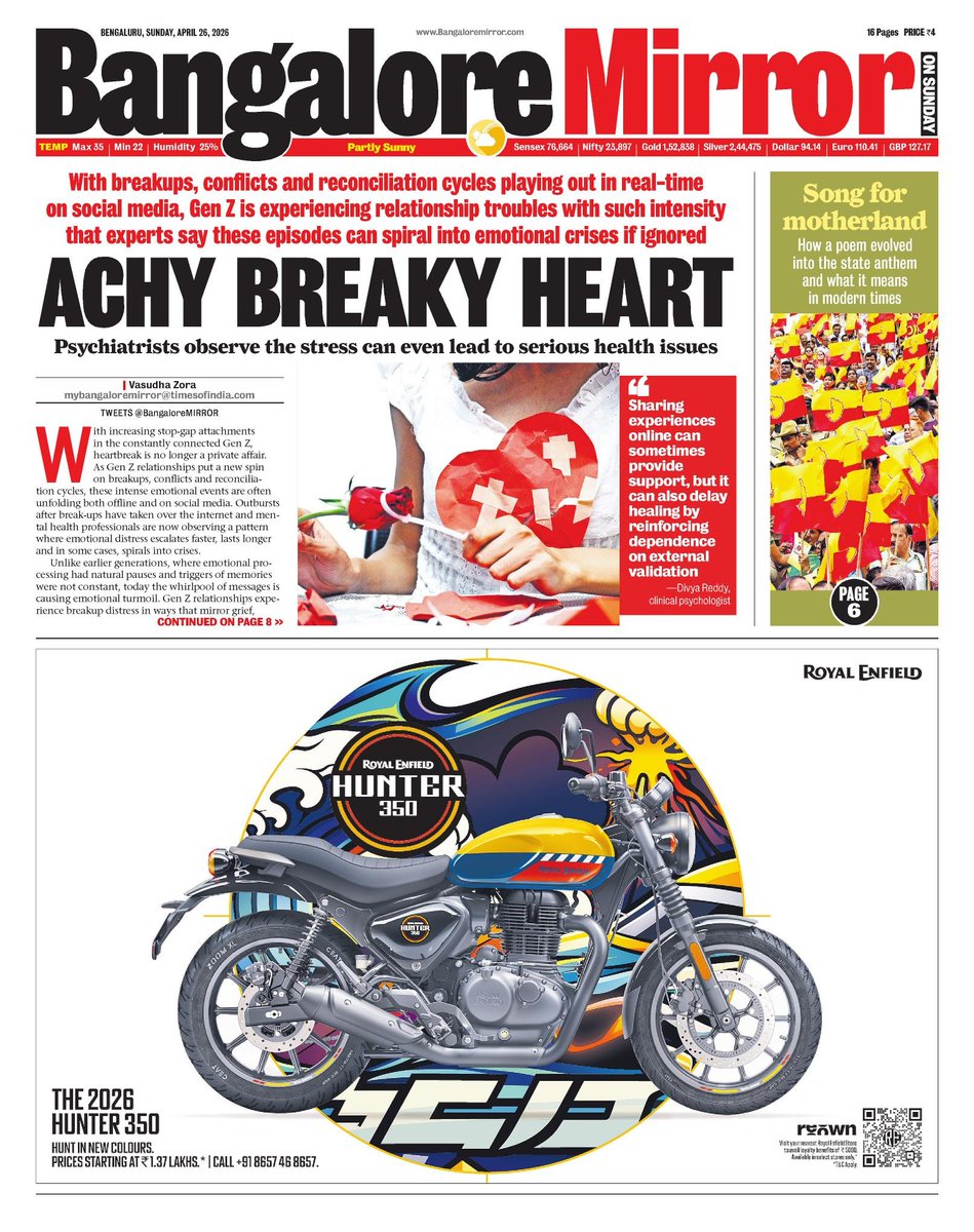 BangaloreMirror's tweet image. Today's Bangalore Mirror, Front Page. Grab a copy, #Bengaluru #Bangalore or check out at epaper.timesgroup.com