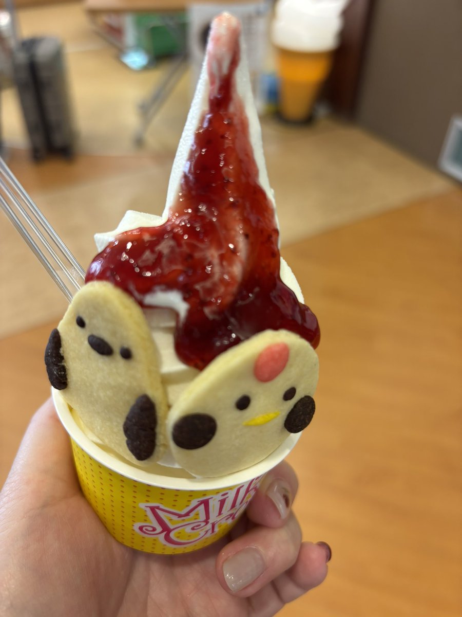 chemichemijoy's tweet photo. いちごソースがめちゃくちゃ美味しかった❤️ https://t.co/TN4fndzRxl