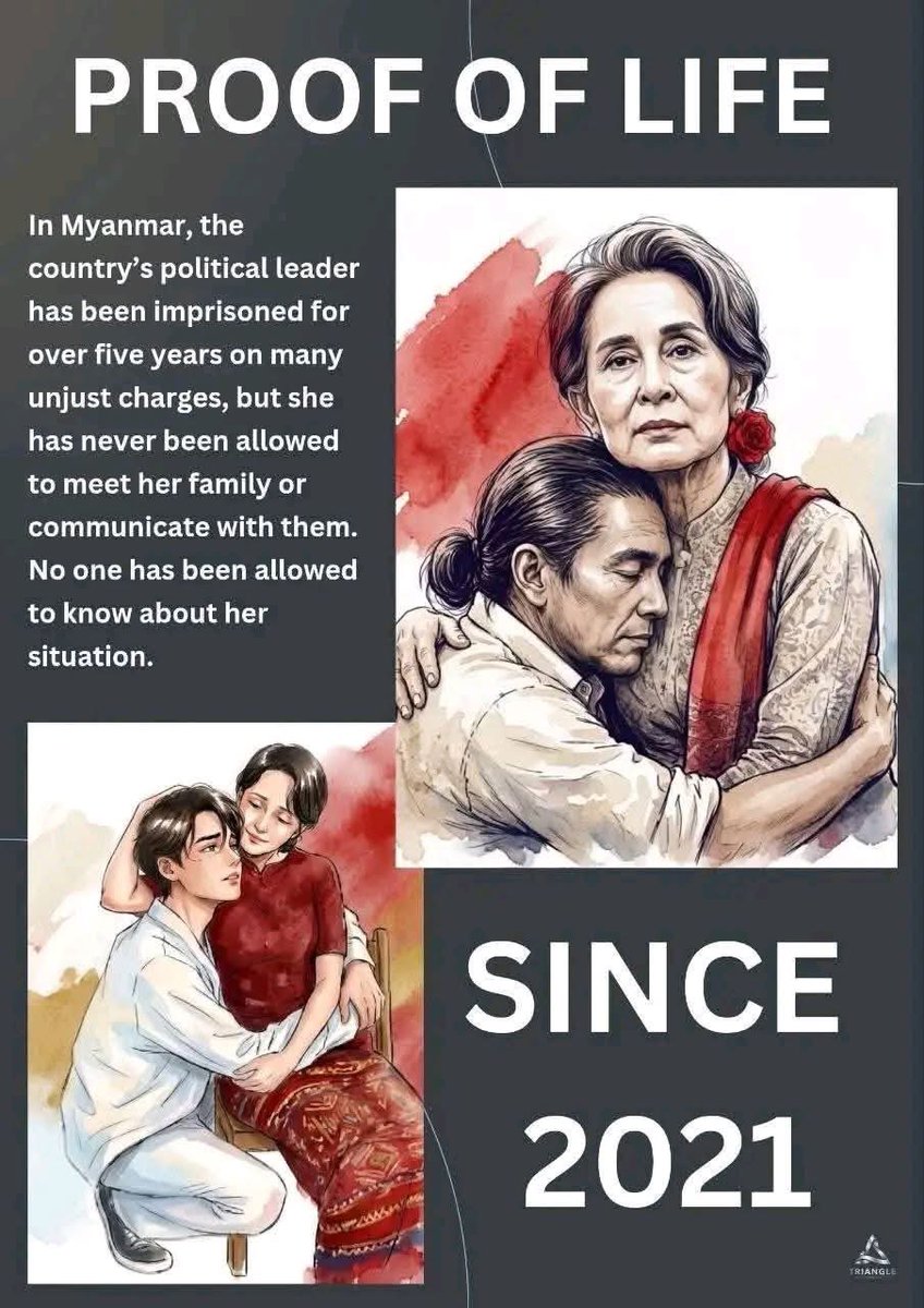 Swehnin8's tweet photo. #freeDawAungSanSuKyi
#FreeAllPoliticalPrisoners
#FreeMyanmar
#proofoflife
#freedomforall
#freeaungsansuukyiandallpoliticalprisoners
#StandWithBurma
#NoLegitimacy https://t.co/njnv26ixJW