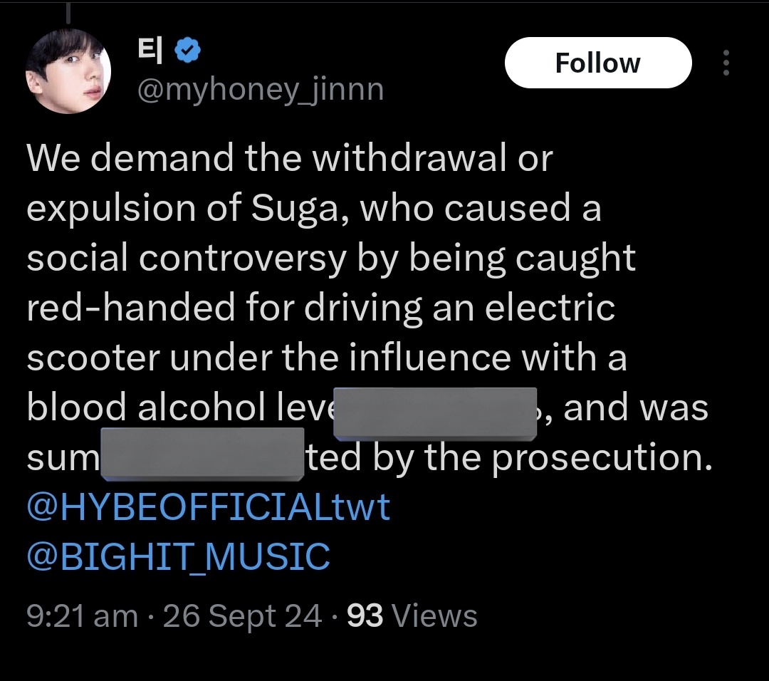 🐱 anti attended the concert too so you all better block them and dont spread their clips!!!! 
@/myhoney_jinnn