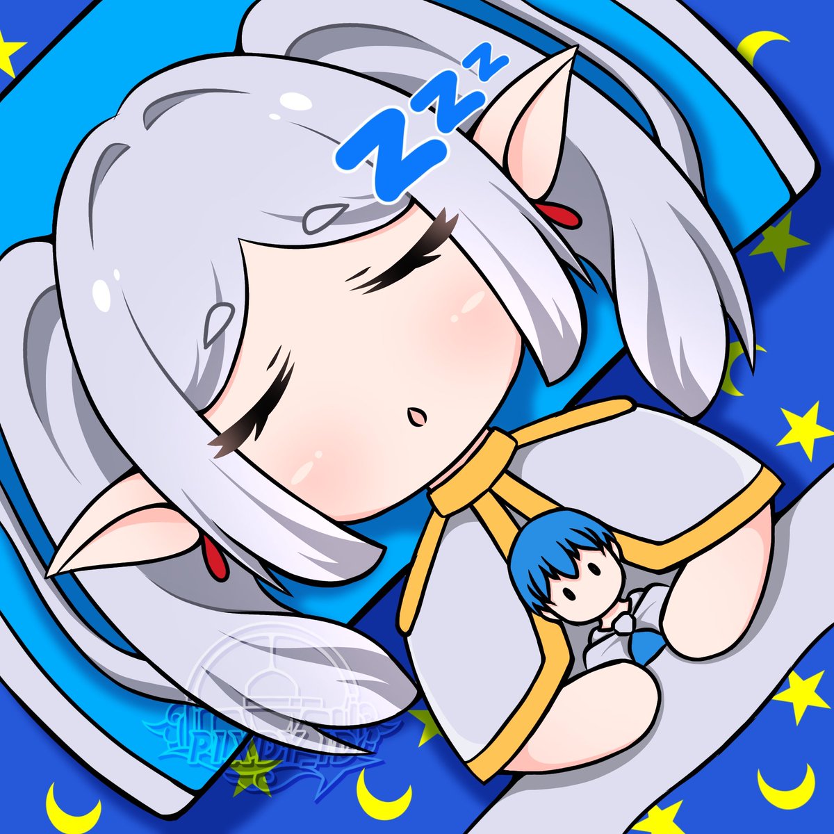 pixdy_id's tweet image. Frieren sleep mode 
#artmoots #artshare #frieren #fanartist