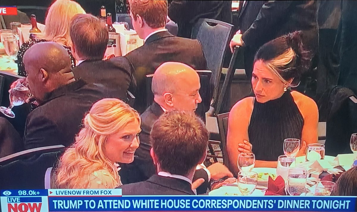 TulsiPotus's tweet image. Updates 
𝗧𝘂𝗹𝘀𝗶 𝘀𝘁𝗮𝘆𝘀 𝗦𝘁𝗿𝗼𝗻𝗴 

Director @TulsiGabbard was in the White House Correspondents Dinner today evening in Washington Hilton, she was sitting with Erica Kirk and Harris Faulkner and stays Strong after the shooting event, @DNIGabbard stays with President