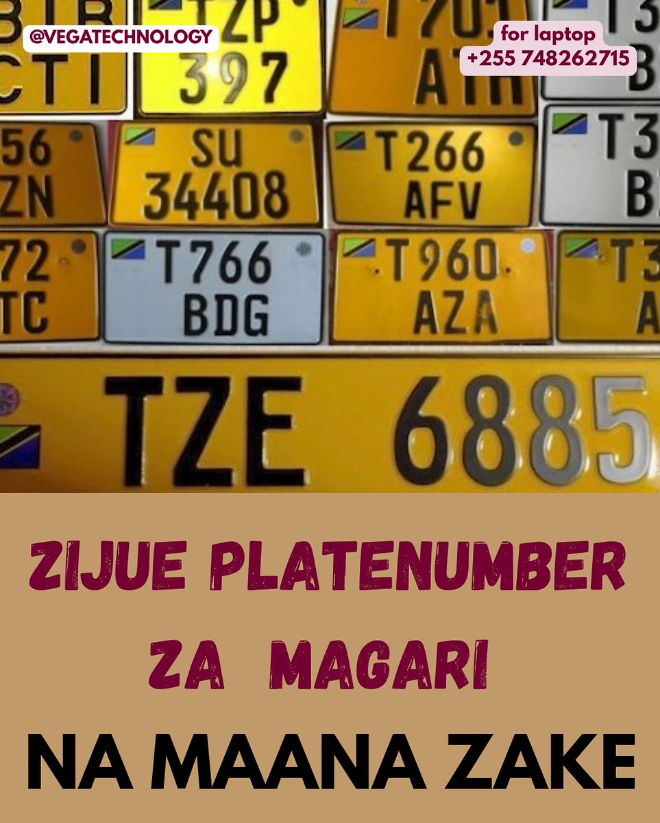 dyabala01's tweet photo. ZIJUE PLATENUMBER ZA MAGARI NA MAANA ZAKE 

Fungua threads 🧵👇 https://t.co/gv69JelaQ6