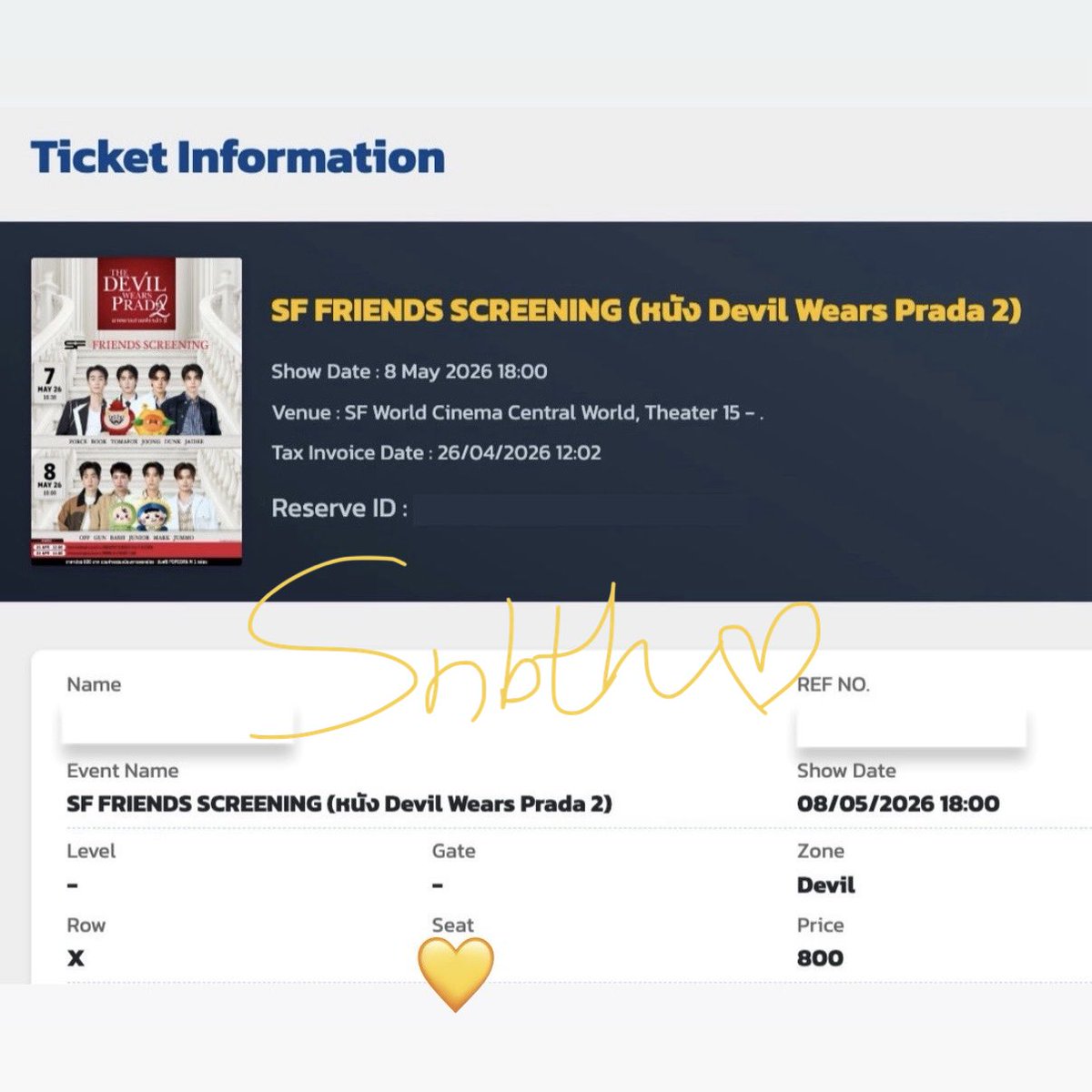 ตั้งแต่ฝั่งเกาจนฝั่งไทย ใช้บริการตลอด ㅠㅠ ขอบคุณมากๆเลยคับที่เป็นธุระให้ แนะนำและบริการดีเหมือนเดิม เริ่ด

#kkticketreview
#รีวิวwithkpopshop