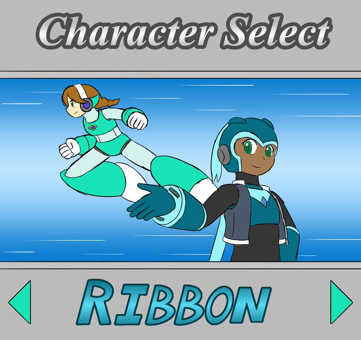 BigRinth's tweet photo. Select your character! Did a character select style drawing with Adelle and Ribbon. https://t.co/uTUtMxP8PQ