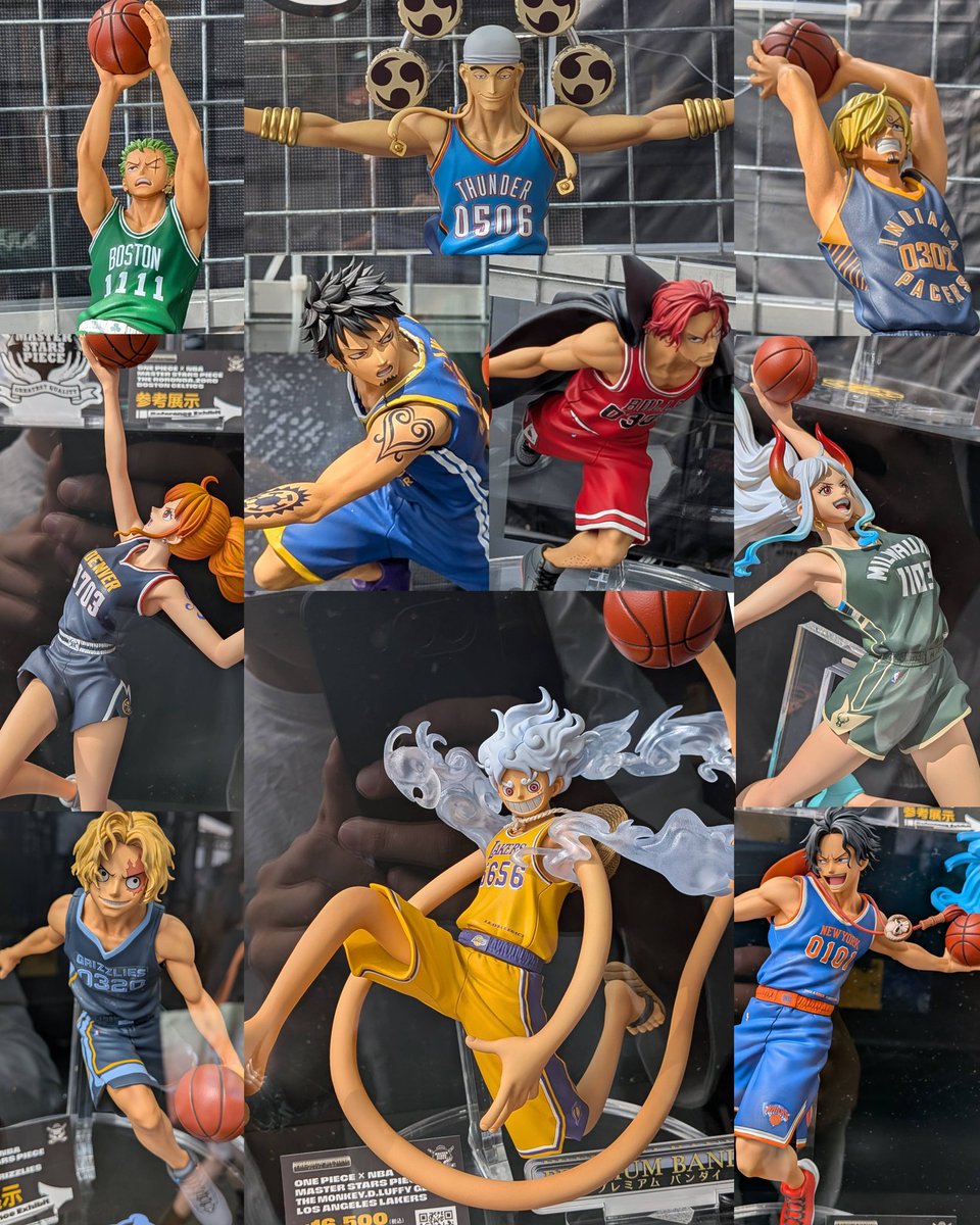 ONE PIECE × NBA MASTER STARS PIECE ビジュアル通りに10体並べると