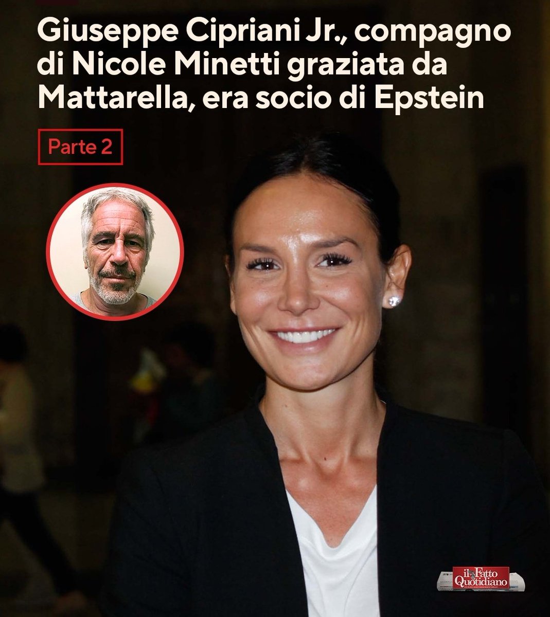 MPORT-ESCORT CON GRAZIA
Marco Travaglio 26 aprile  2026

Che qualcosa puzzasse nella grazia concessa in febbraio da Mattarella a Nicole Minetti, cancellandole le due condanne per favoreggiamento della prostituzione e peculato, s’era capito subito. Il Quirinale, contro ogni