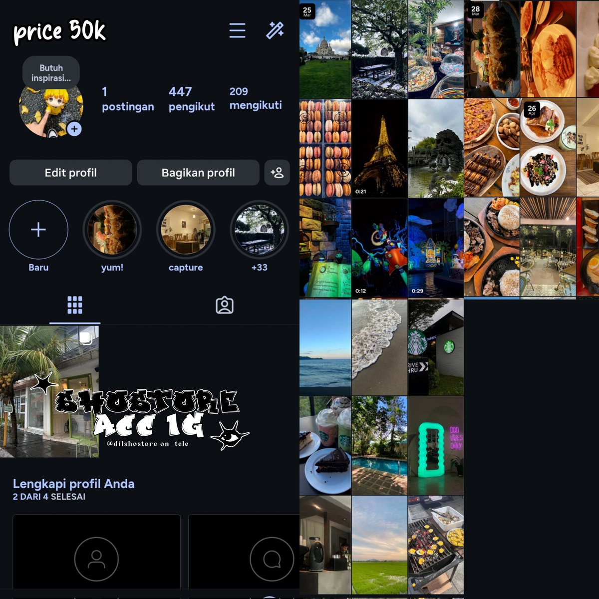 sho | jual akun ig tweet media