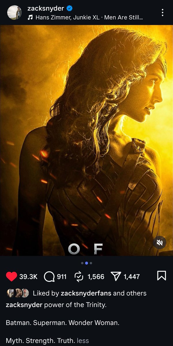 SnyderQueen_'s tweet image. Myth. Strength. Truth.

Zack posted his DC Trinity to Instagram. #RestoreTheSnyderVerse