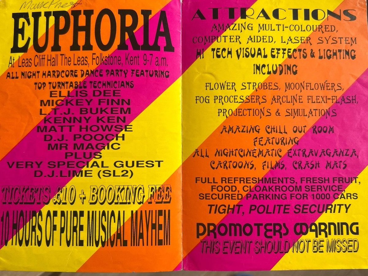 RevivalNoventas's tweet image. Euphoria Flyer / June 1992 

#oldskool #rave #80s #90s 

📷⬇️
shorturl.at/xYNom