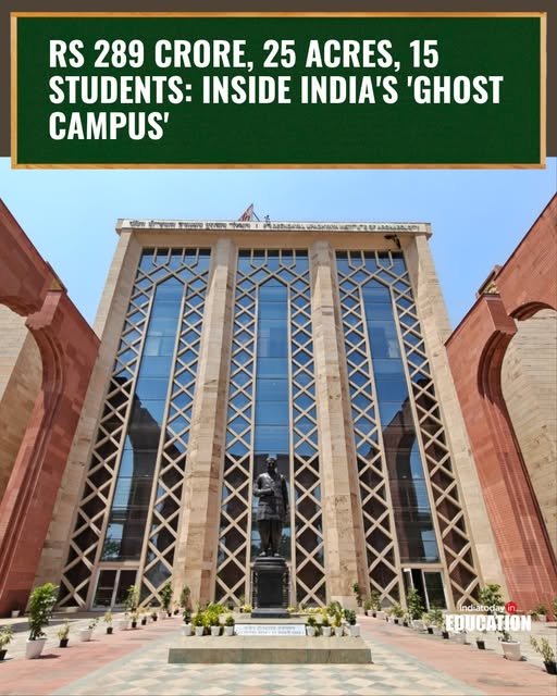 IndiaToday's tweet photo. 25 acres. Rs 289 crore. 15 students. And this is build to be the excellent archaeology campus.
But when I visited India’s “ghost campus” — what I found raises serious questions.
Read: https://t.co/tbHARaprAc https://t.co/5InDE95N1i