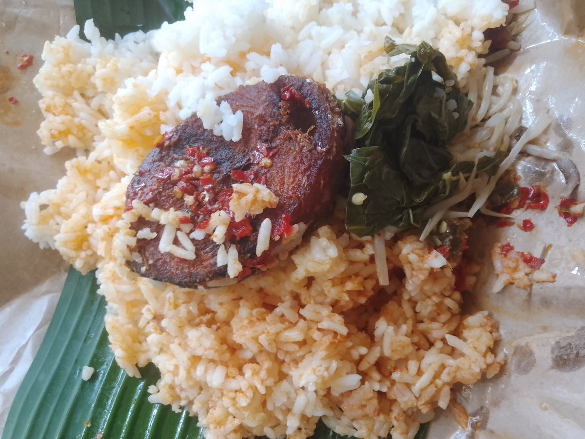 selamat makan siang 
pasti tau lah ini nasi apa 10k ☺️

sudah pd makan ?