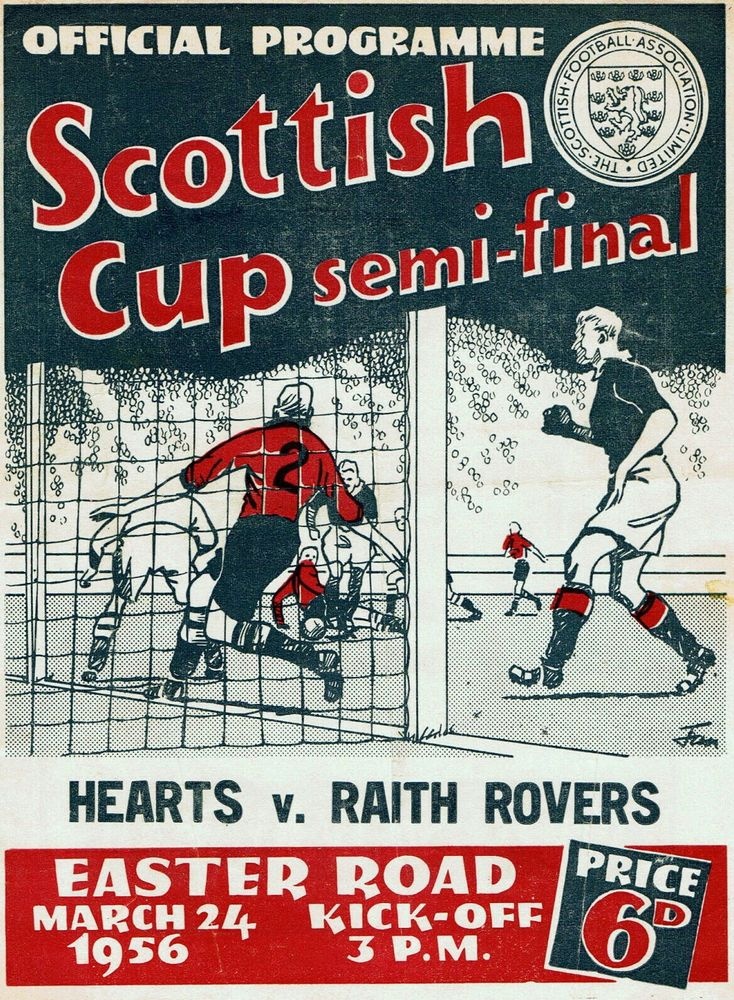 footballmemorys's tweet photo. Programme cover for the Scottish Cup Semi-Final between Hearts and Raith Rovers back in 1956
#HMFC #Hearts #Jambos #RRFC #RaithRovers #Kirkcaldy #ScottishCup #Programmes https://t.co/7NMty8YdgE
