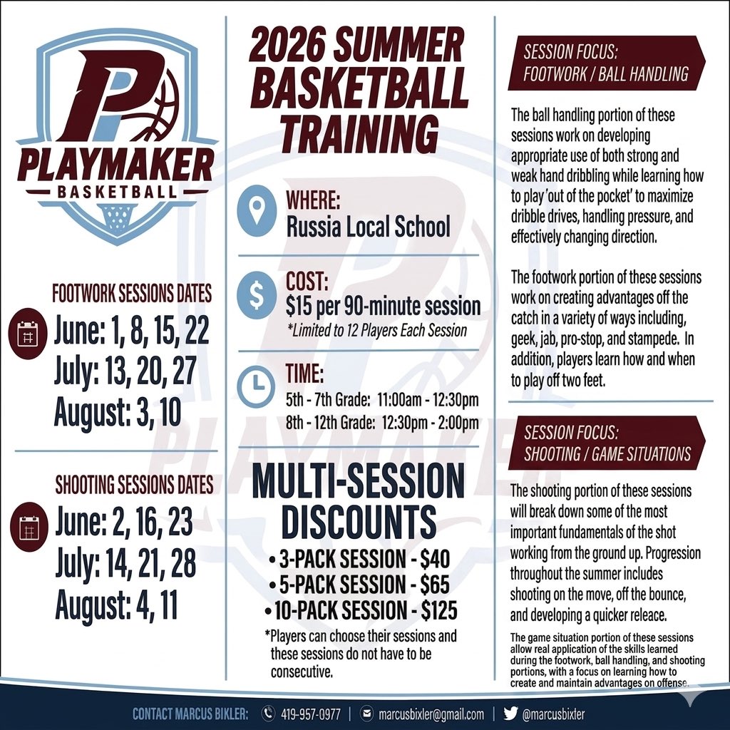marcusbixler's tweet photo. Spots are going fast! Sign up now for our weekly training sessions and special 4-day Playmaker Week! https://t.co/PTzMk90C6A