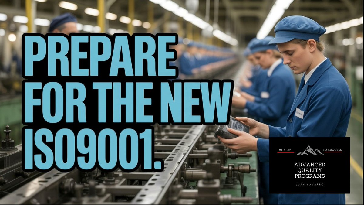 JuanNavarroAdv1's tweet photo. EP234 – Warning: The 2026 ISO 9001 Update Changes Everything
The world’s most widely used business standard is about to get its biggest transformation in more than a decade.
#AdvancedQualityPrograms #JuanNavarro #NewISO #ISO9001Update
https://t.co/CBwaOSowZ7 https://t.co/iFlskJGFz3