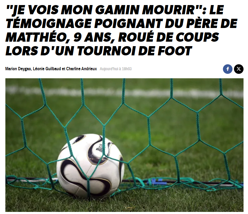 Samuel_Lafont's tweet photo. 🚨 Partagez pour Matthéo et sa famille.

Voici la réaction du père de Matthéo après le lynchage de son fils :
« Je veux que ça fasse du bruit cette histoire. Il ne faut pas qu’il y ait un enfant tué pour qu’on agisse. » https://t.co/IqbphYuao9