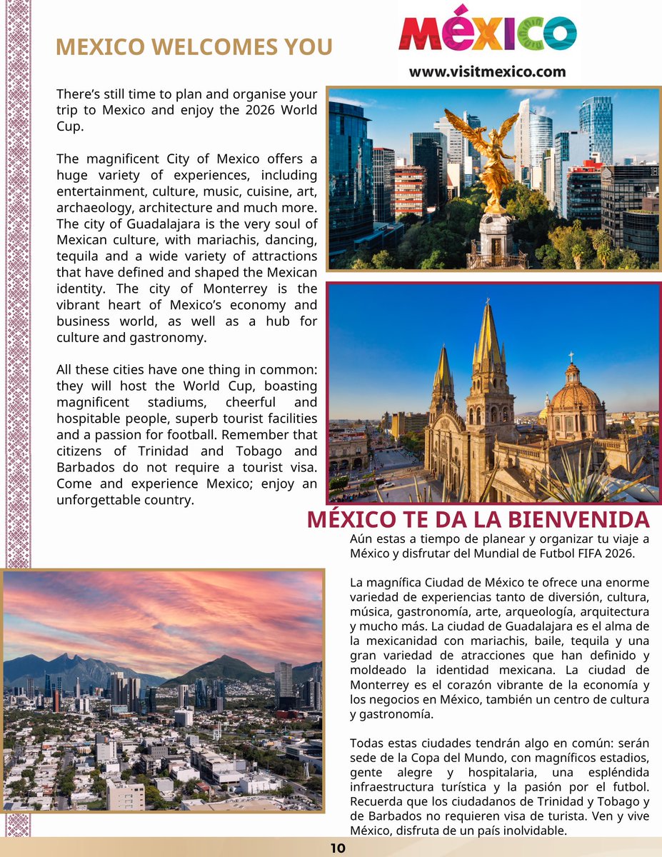 Embassy of Mexico in Trinidad & Tobago tweet media