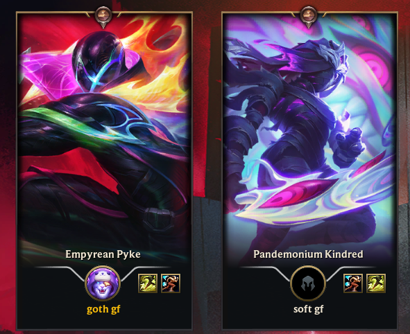 Protagwenist's tweet photo. "Why do you duo queue with edgy names?"
The edgy names in question: https://t.co/z05eVuDOvG
