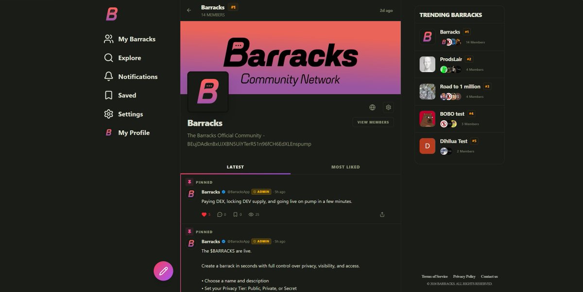 Barracks tweet media