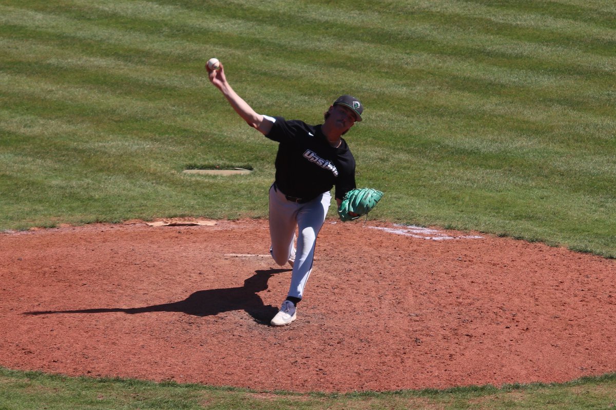 UpstateBSB's tweet photo. ⬇️ 8th | UPST 13; PC 4

Cayden Mackey ends the frame with his first strikeout of the day!

#SpartanArmy ⚔️ https://t.co/ZUbpSCCIkh