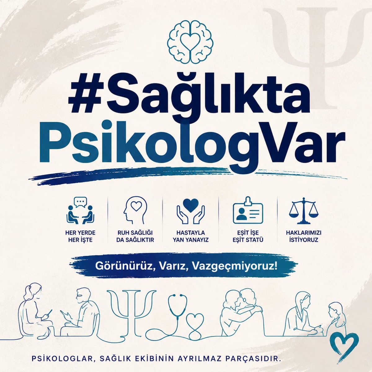 SNZRENDA's tweet photo. Yok Sayılmak istemiyoruz. 
Çünkü #SağlıktaPsikologVar https://t.co/Y3OVue3QbS