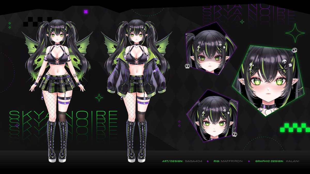Skya Noire 💀🖤 Vtuber tweet media