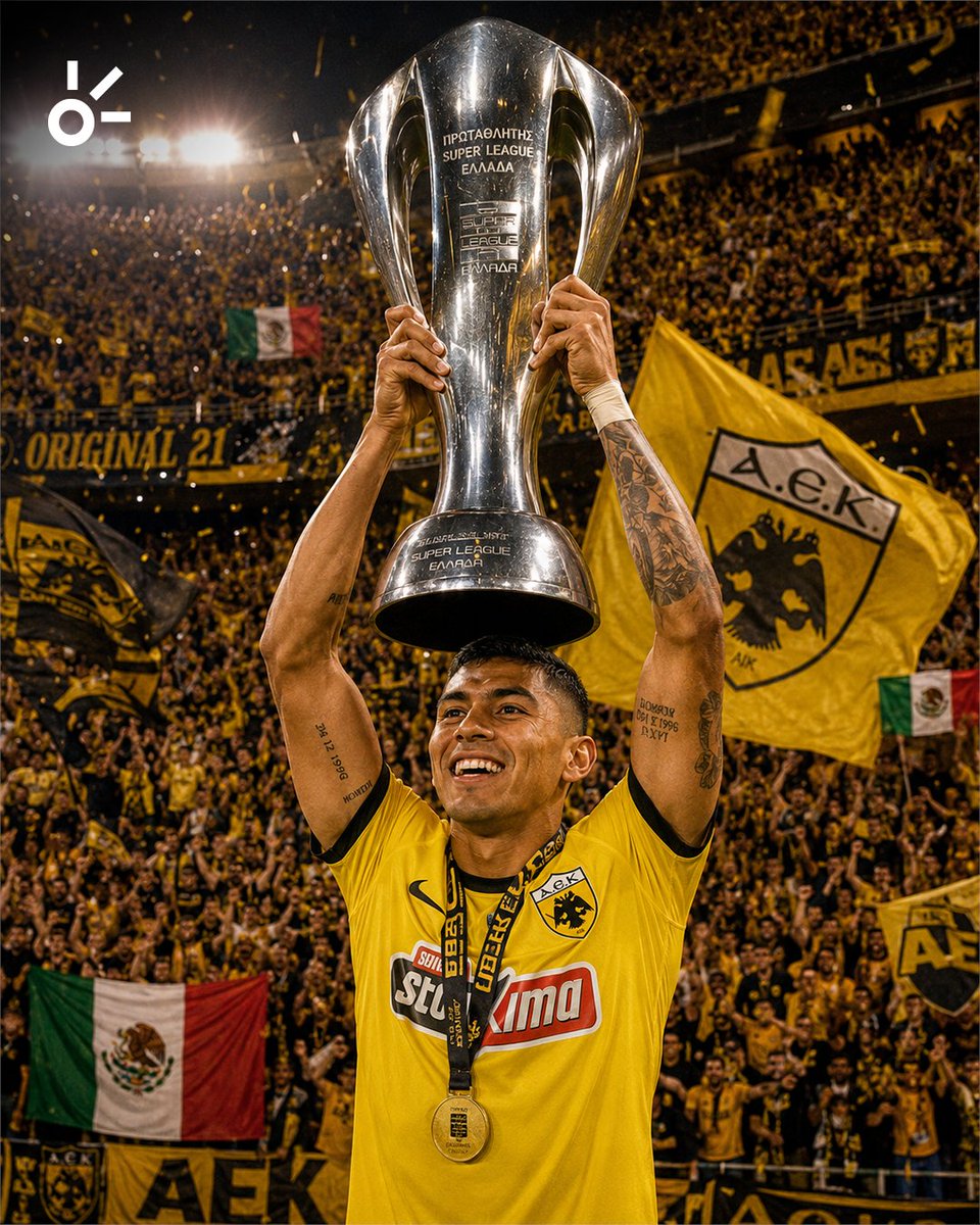 ¡ORBELÍN PINEDA CAMPEÓN! 🏆🇬🇷⚽

El AEK Athenas se consagró campeón de la Superliga de Grecia tras vencer al Panathinaikos 2-1 con el mexicano disputando los 90 minutos en la gran final 😮‍💨

¿La mejor manera de llegar al #Mundial? 🤔